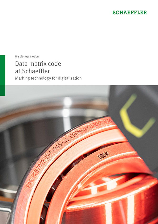 Data matrix code at Schaeffler | Media Library | Schaeffler Germany