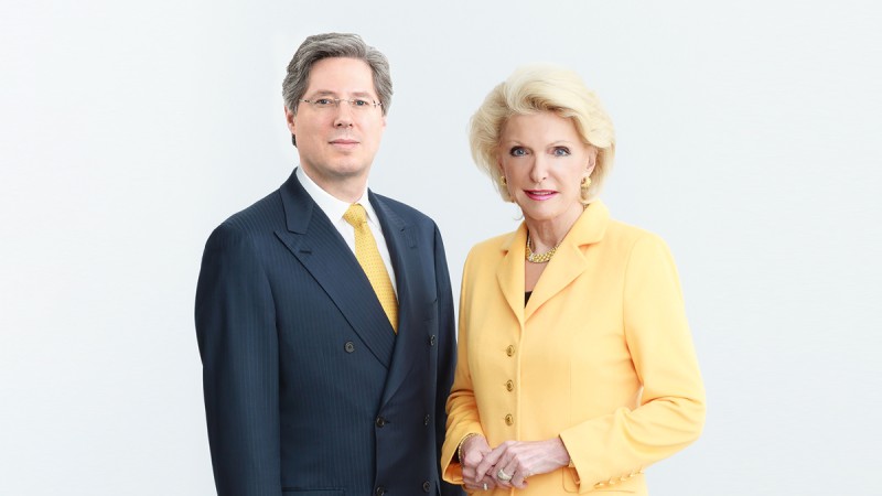 Gesellschafterin Maria-Elisabeth Schaeffler-Thumann und Georg F. W. Schaeffler