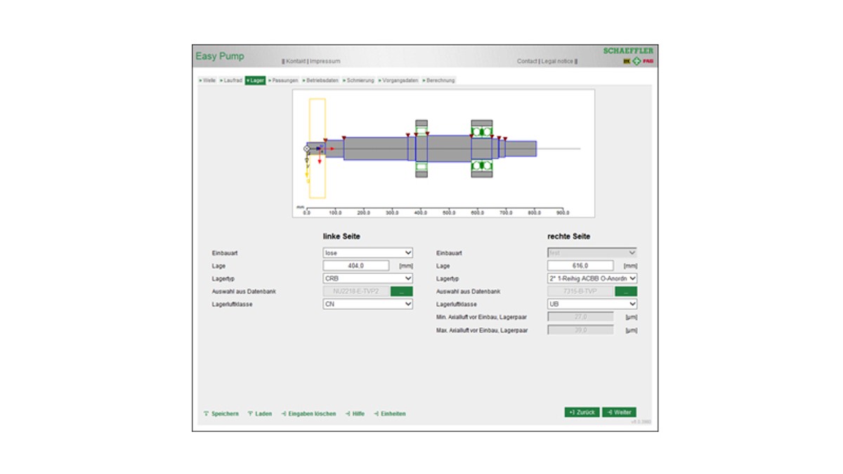 BEARINX-online Easy Pump Schaeffler Germany