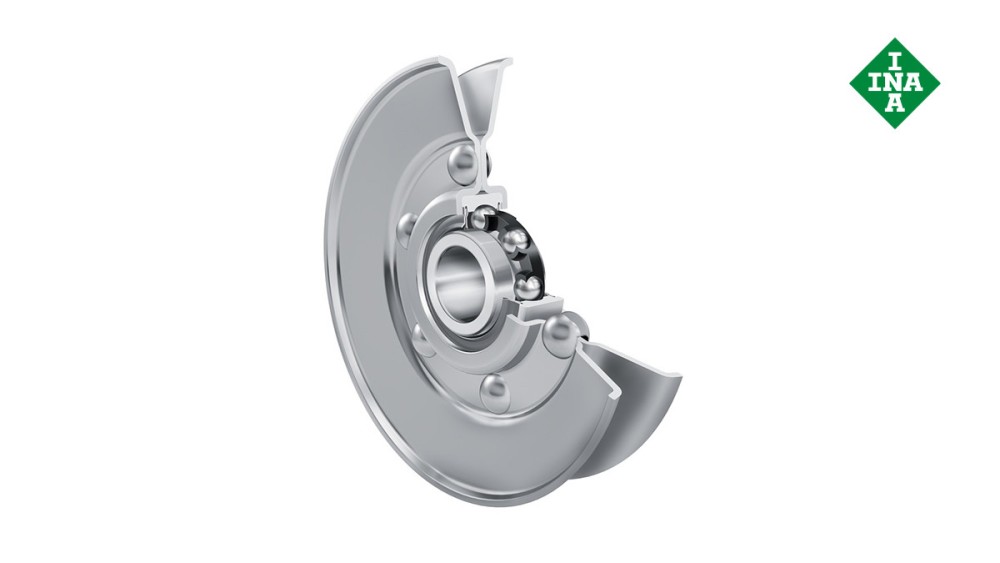 V belt idler pulleys top