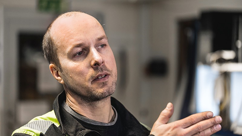 Mikael Eriksson, Betreiber des Sägewerks Kåge