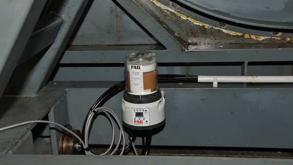 CONCEPT8 lubricant system from Schaeffler at the base of the fan housing