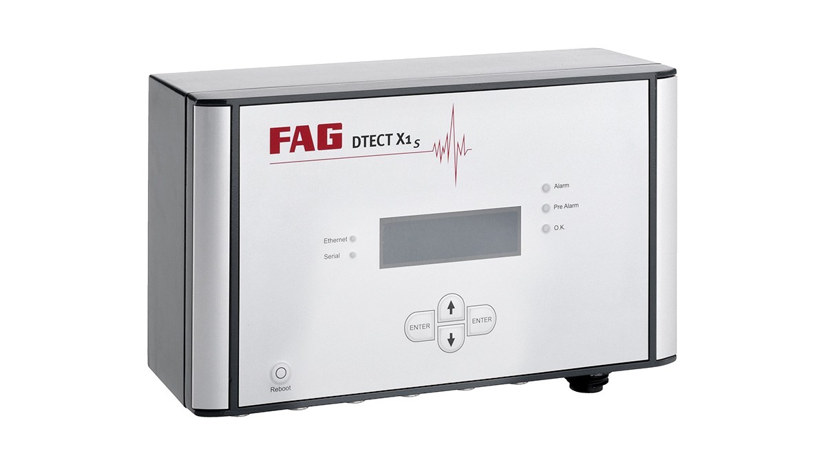 FAG DTECT X1 s ist ein flexibles Online-System zur Überwachung von rotierenden Bauteilen und Elementen in der Maschinen- und Anlagenindustrie.
